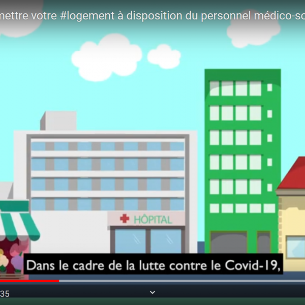 COVID-19 : Mise à disposition de votre logement aux soignants